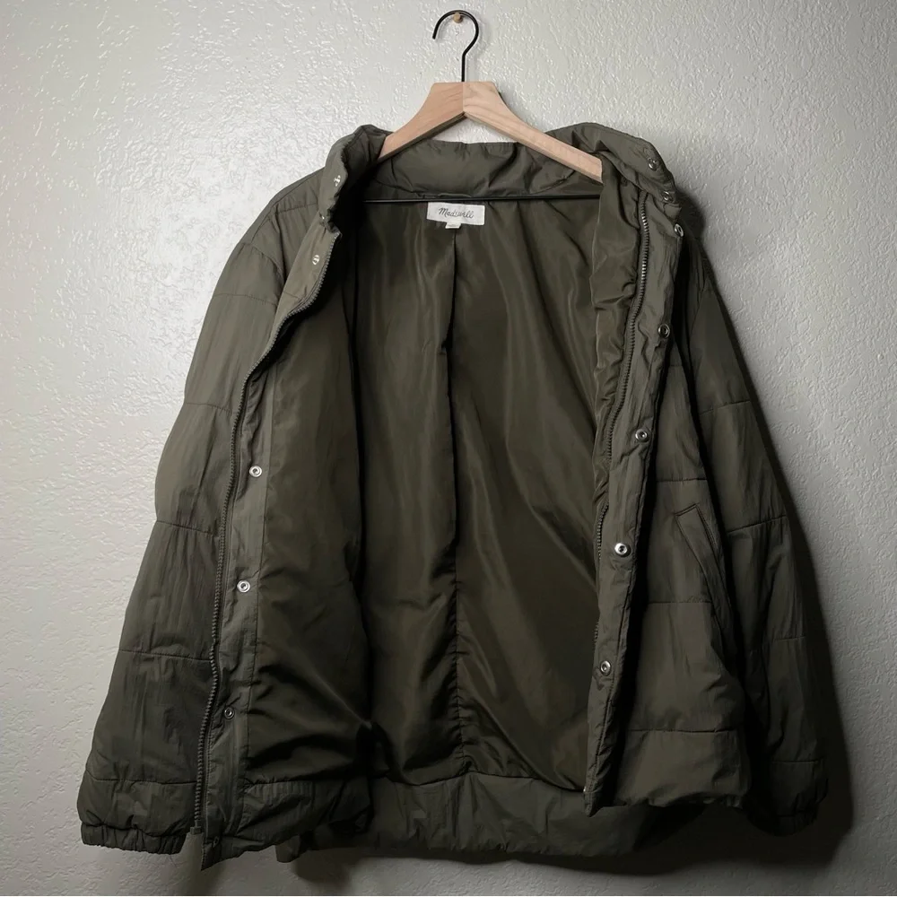 Madewell Men’s Quilted PufferJacket Cargo Green - Picture 7 of 12